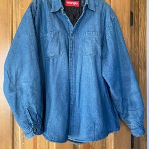Wrangler Men's Classic Blue Denim Shirt Jacket